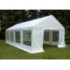 GAZEBO TENDONE 8x4 M in PVC STRUTTURA ZINCATO IMPERMEABILE COMPLETO - BIANCO  